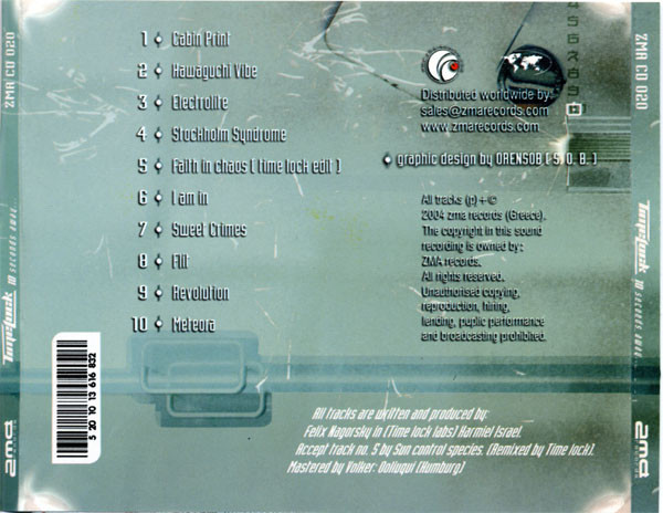 Time Lock - 10 Seconds Away... | Zillion Mental Anarchie Records (ZMA CD 020) - 2