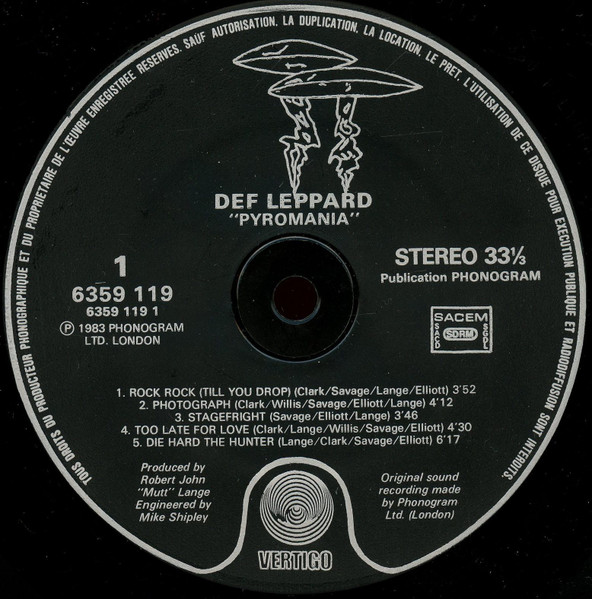 Def Leppard - Pyromania | Vertigo (6359 119) - 3