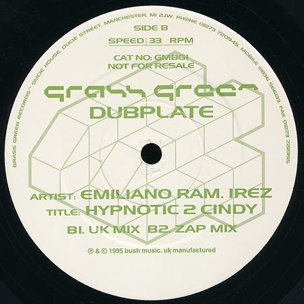 C-Groove DJ / Emiliano Ram. Irez - Grass Green Dubplate | Grass Green Records (GMBG1) - 4