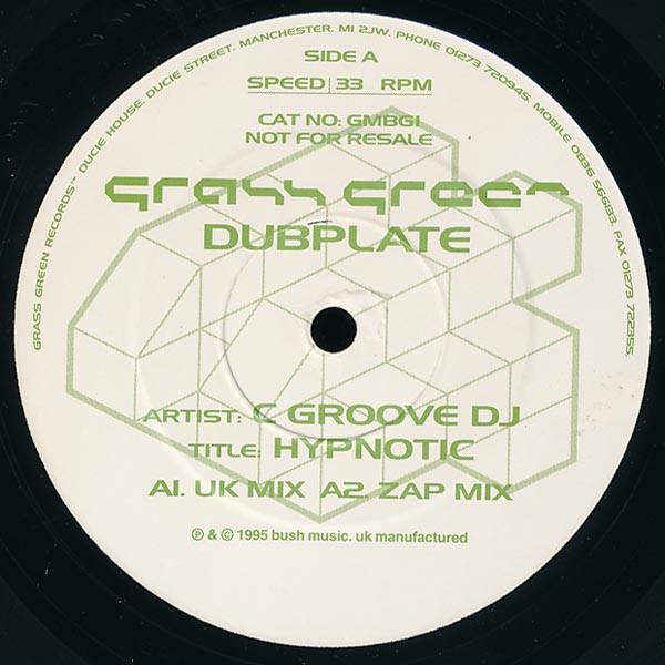 C-Groove DJ / Emiliano Ram. Irez - Grass Green Dubplate | Grass Green Records (GMBG1) - 3