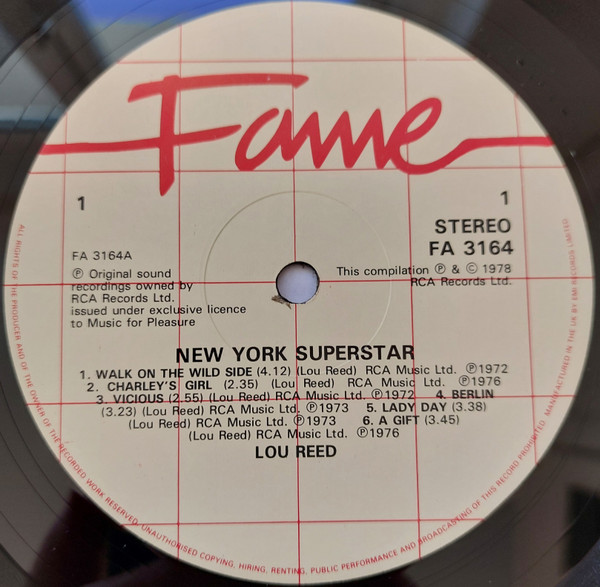 Lou Reed - New York Superstar | Fame (FA 3164) - 3