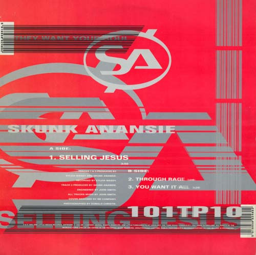 Skunk Anansie - Selling Jesus | One Little Indian (101TP10) - 2