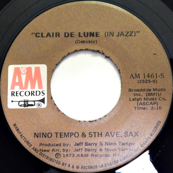 Nino Tempo & 5th Ave. Sax - Sister James / Clair De Lune (In Jazz) | A&M Records (AM 1461) - 2 Nino Tempo & 5th Ave. Sax - Sister James / Clair De Lune (In Jazz) | A&M Records (AM 1461) - 2