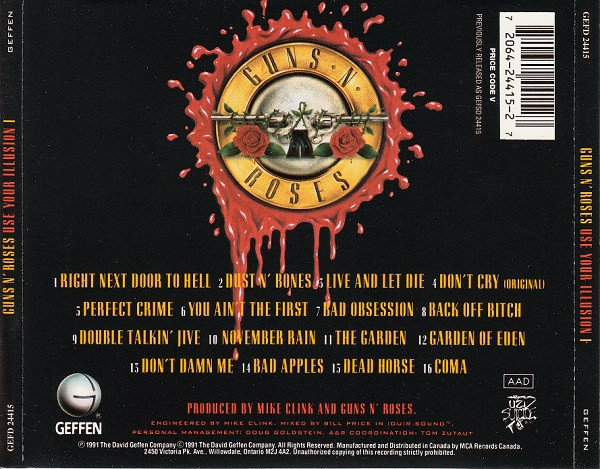 Guns N' Roses - Use Your Illusion I | Geffen Records (GEFD 24415) - 2