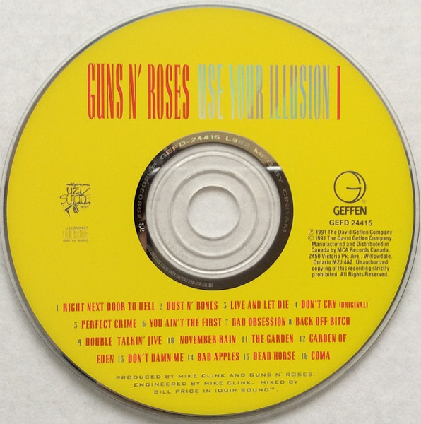 Guns N' Roses - Use Your Illusion I | Geffen Records (GEFD 24415) - 3
