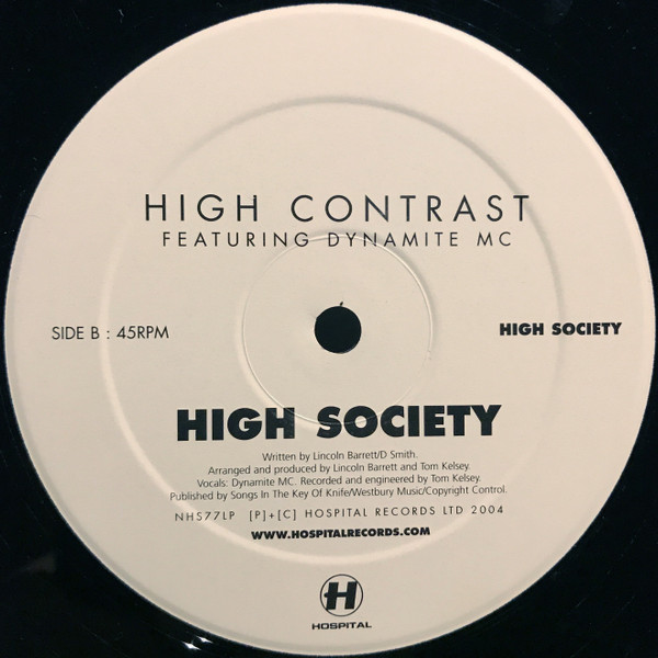 High Contrast - High Society | Hospital Records (NHS77LP) - 4