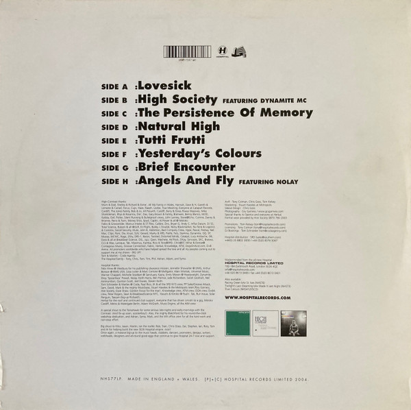 High Contrast - High Society | Hospital Records (NHS77LP) - 2