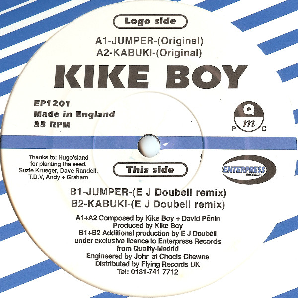 Kike Boy - Jumper / Kabuki | Enterpress Records (EP1201) Kike Boy - Jumper / Kabuki | Enterpress Records (EP1201)