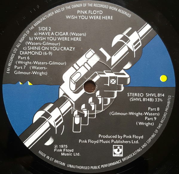 Pink Floyd - Wish You Were Here | Harvest (SHVL 814) - 4