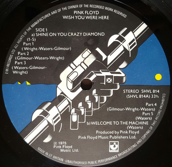 Pink Floyd - Wish You Were Here | Harvest (SHVL 814) - 3
