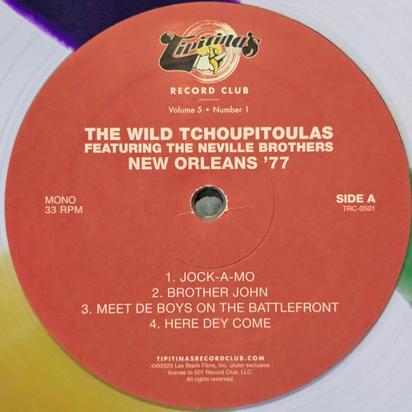 The Wild Tchoupitoulas Featuring The Neville Brothers - New Orleans '77 | Tipitina's Record Club (TRC-0501) - 3