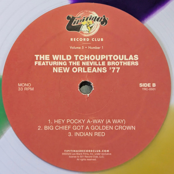 The Wild Tchoupitoulas Featuring The Neville Brothers - New Orleans '77 | Tipitina's Record Club (TRC-0501) - 4