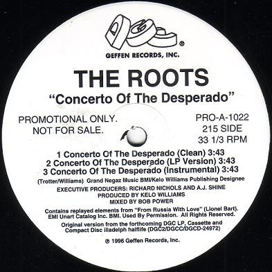The Roots - Concerto Of The Desperado / UNIverse At War | DGC (PRO-A-1022) - main The Roots - Concerto Of The Desperado / UNIverse At War | DGC (PRO-A-1022) - main