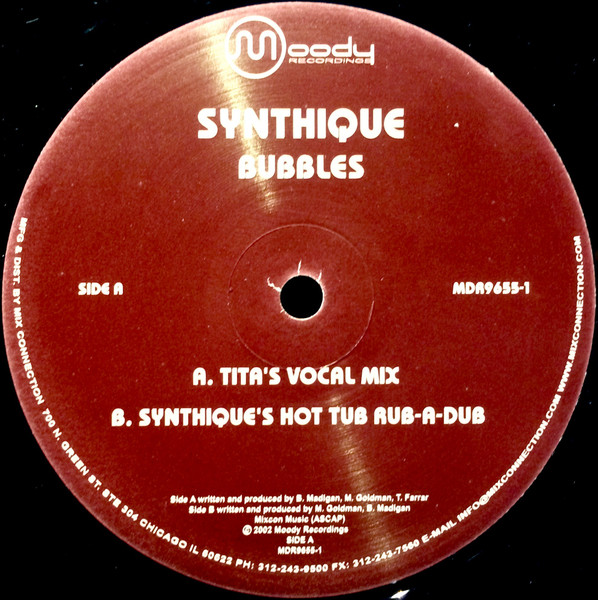 Synthique - Bubbles | Moody Recordings (MDR9655-1) - 3