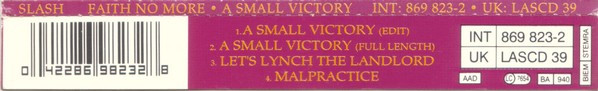 Faith No More - A Small Victory | Slash (LASCD 39) - 4