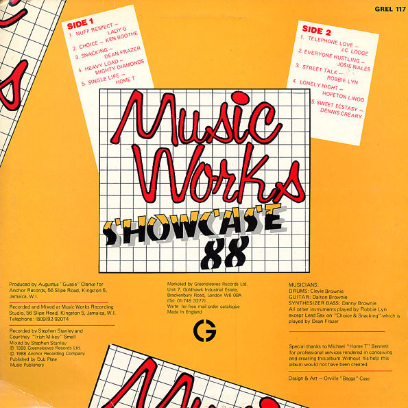 Various - Music Works Showcase 88 | Greensleeves Records (GREL 117) - 2