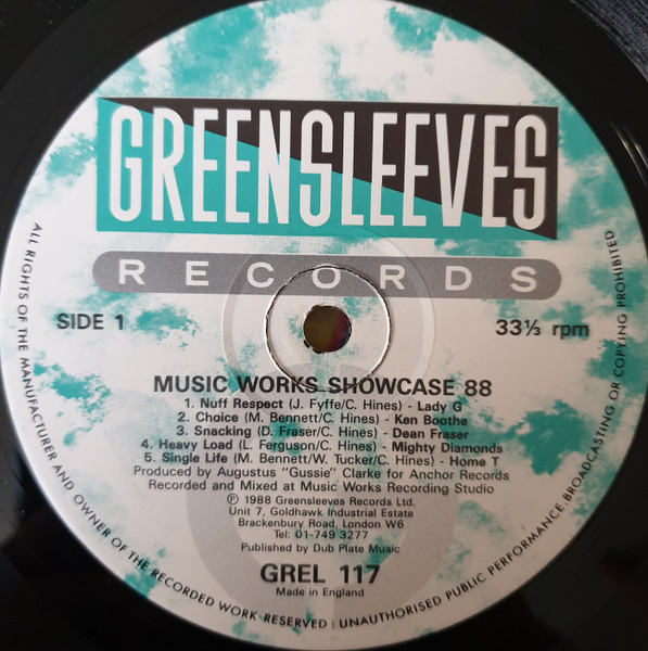 Various - Music Works Showcase 88 | Greensleeves Records (GREL 117) - 3