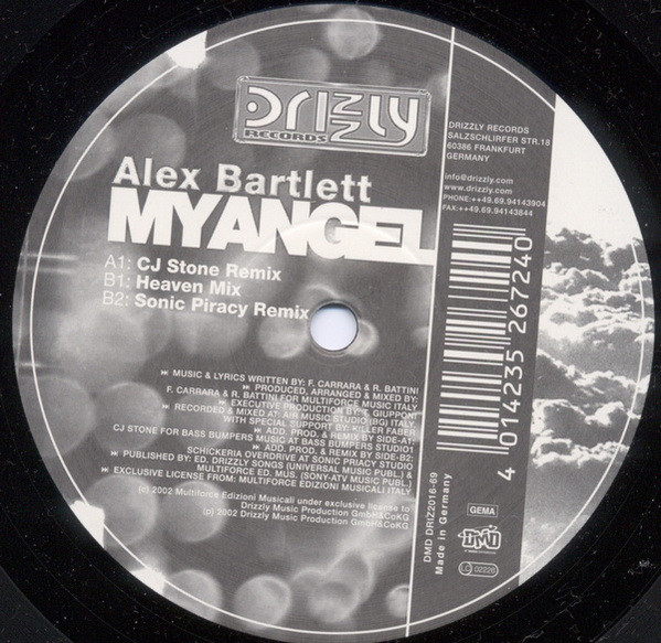 Alex Bartlett - My Angel | Drizzly (DRIZ2016-69) - 2