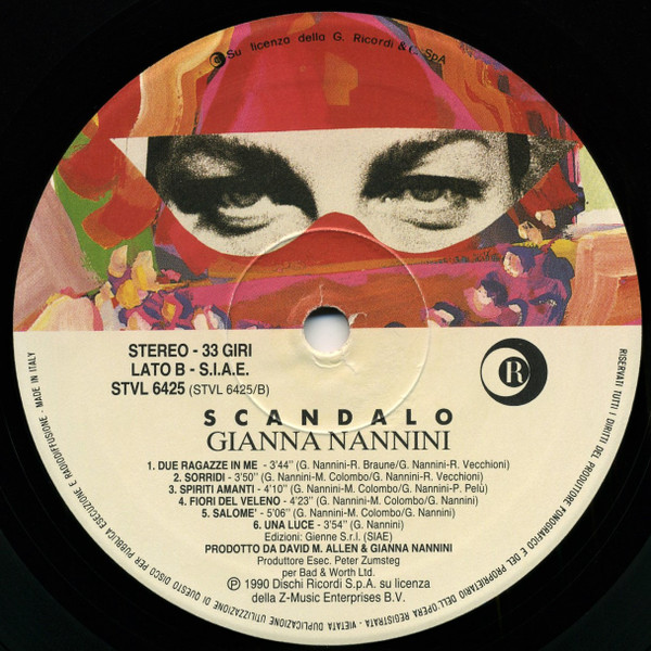 Gianna Nannini - Scandalo | Ricordi (STVL 6425) - 2 Gianna Nannini - Scandalo | Ricordi (STVL 6425) - 2