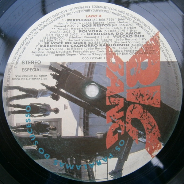 Os Paralamas Do Sucesso - Big Bang | EMI (066 793548 1) - 3