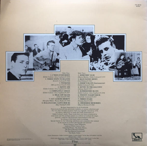 Eddie Cochran - The Very Best Of Eddie Cochran | Fame (FA 3019) - 2