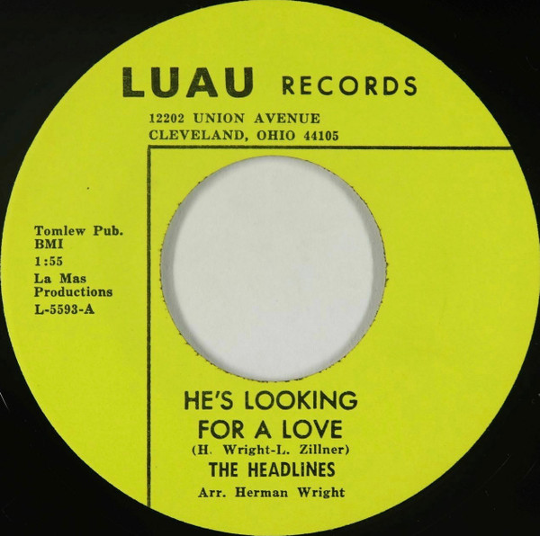 Headlines - He's Looking For A Love / Baby | Luau Records (L-5593) - main