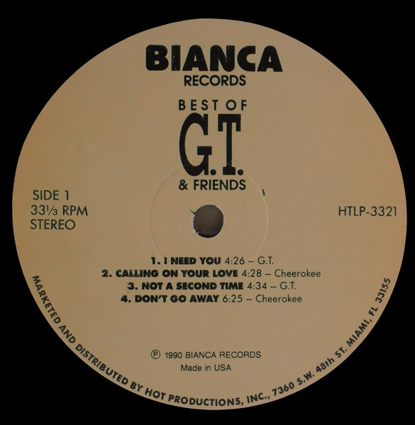 G.T. - Best Of G.T. & Friends | Bianca Records (HTLP-3321)
