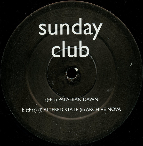 Sunday Club - Paladian Dawn | Stress Records (12 STR 58) - 3