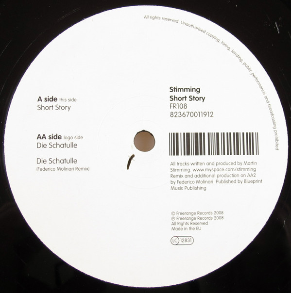 Stimming - Short Story | Freerange Records (FR108) - 2
