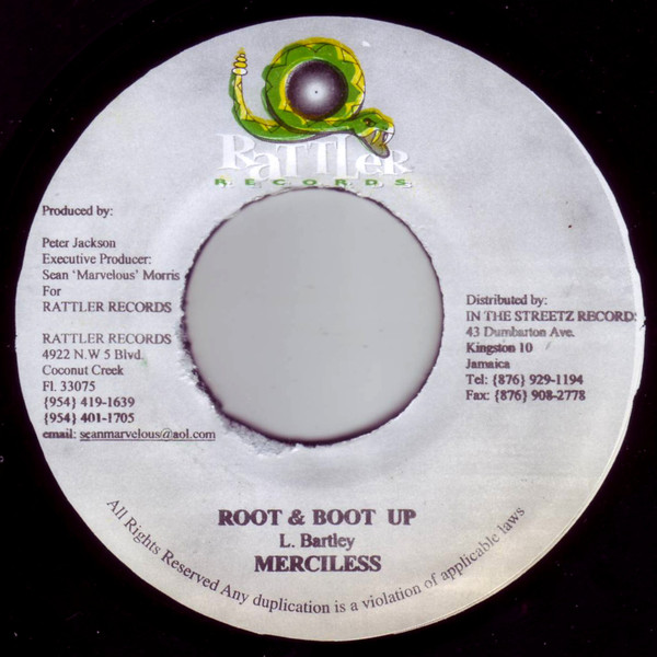 Merciless / Little Capes - Root & Boot Up/Platinum Voice | Rattler Records (none) - main Merciless / Little Capes - Root & Boot Up/Platinum Voice | Rattler Records (none) - main