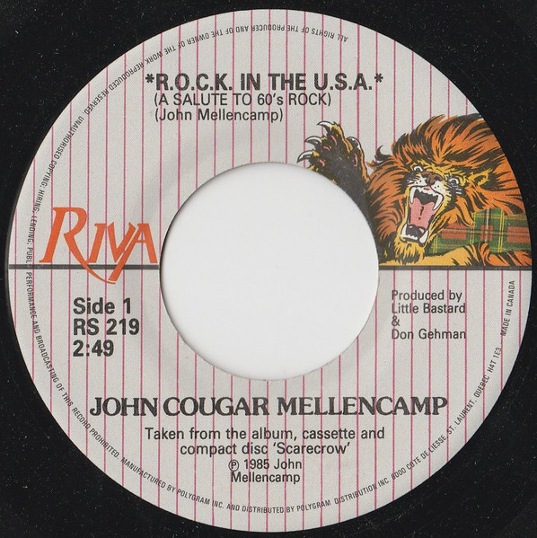 John Cougar Mellencamp - R.O.C.K. In The U.S.A. (A Salute To 60's Rock) | Riva (RS 219) - main John Cougar Mellencamp - R.O.C.K. In The U.S.A. (A Salute To 60's Rock) | Riva (RS 219) - main
