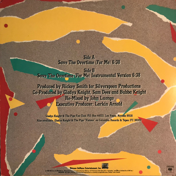 Gladys Knight And The Pips - Save The Overtime (For Me) | Columbia (44-03969) - 2