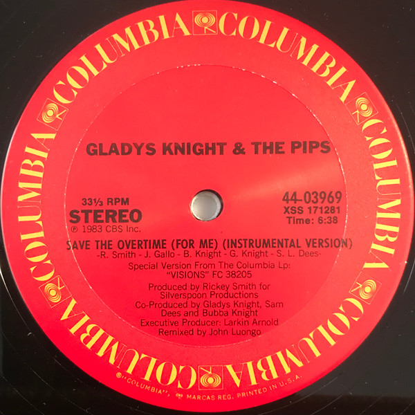 Gladys Knight And The Pips - Save The Overtime (For Me) | Columbia (44-03969) - 4