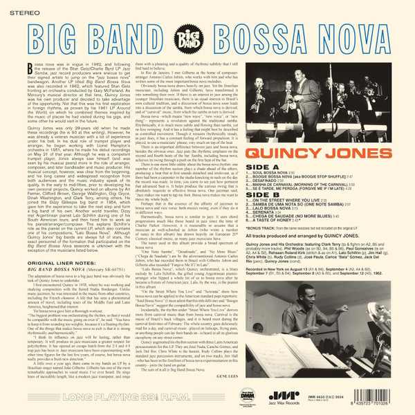 Quincy Jones And His Band - Big Band Bossa Nova | Jazz Wax Records (JWR4633) - 2