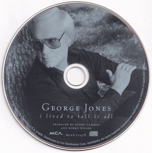 George Jones - I Lived To Tell It All | MCA Records (MCAD-11478) - 3