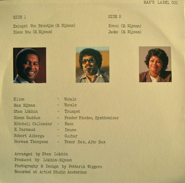 Ellen & Max Nijman - Eximpri Voe Bromtjie | Maxi's Records (001) - 2