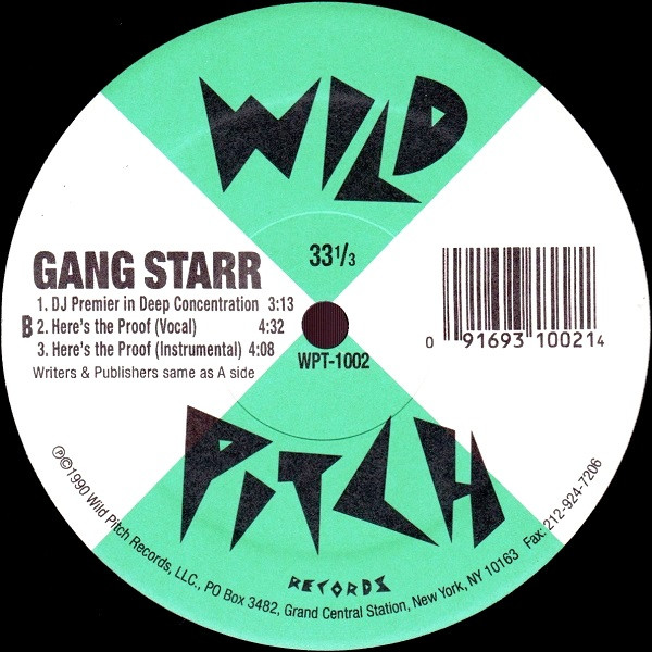 Gang Starr - Words I Manifest | Wild Pitch Records (WPT-1002) - 3