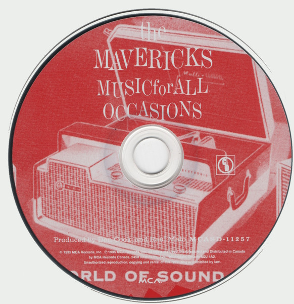 The Mavericks - Music For All Occasions | MCA Records (MCASD-11257) - 2 The Mavericks - Music For All Occasions | MCA Records (MCASD-11257) - 2