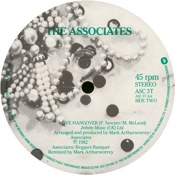 The Associates - 18 Carat Love Affair / Love Hangover | Associates (ASC3T) - 4 The Associates - 18 Carat Love Affair / Love Hangover | Associates (ASC3T) - 4