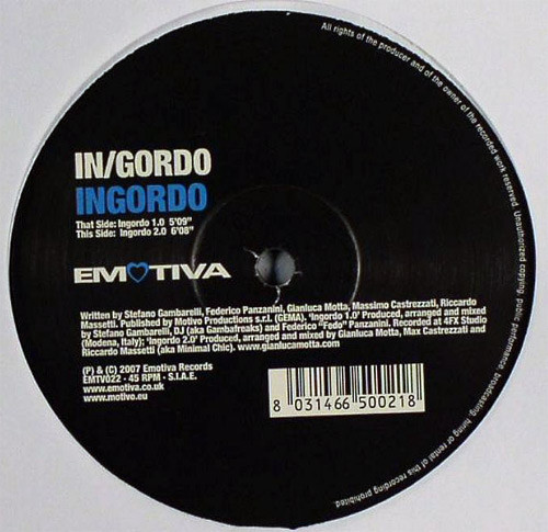 In/Gordo - Ingordo | Emotiva (EMTV022) - main