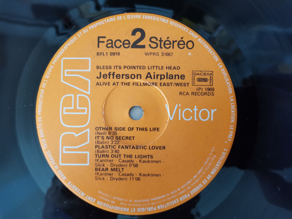 Jefferson Airplane - Bless Its Pointed Little Head | RCA Victor (BFL1 0918) - 2 Jefferson Airplane - Bless Its Pointed Little Head | RCA Victor (BFL1 0918) - 2