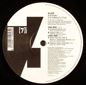 EliZe - Automatic (I'm Talking To You) | Label 73 (L73-4)