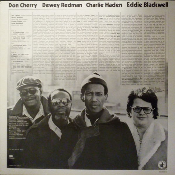 Don Cherry , Dewey Redman , Charlie Haden , Ed Blackwell - Old And New Dreams | Black Saint (BSR 0013) - 2