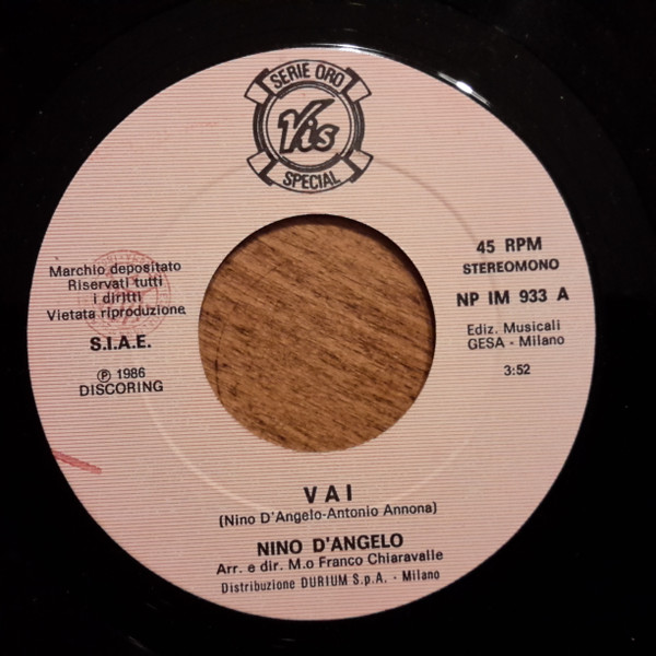 Nino D'Angelo - Vai | Vis Radio (NP IM 933) - 3