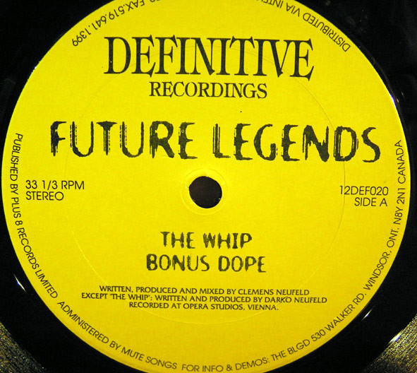 Future Legends - The Whip | Definitive Recordings (12DEF020) - main