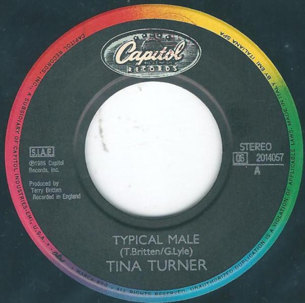Tina Turner - Typical Male | Capitol Records (06 2014057) - 2 Tina Turner - Typical Male | Capitol Records (06 2014057) - 2
