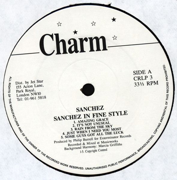 Sanchez - In Fine Style | Charm (CRLP 3) - 3