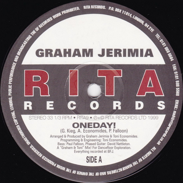 Graham Jerimia - One Day | Rita Records (RITA 9)