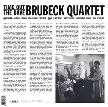 The Dave Brubeck Quartet - Time Out | DOL (DOL705HG) - 2 The Dave Brubeck Quartet - Time Out | DOL (DOL705HG) - 2