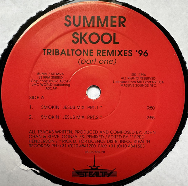 Summer Skool - Tribaltone Remixes '96 (Part One) | Stealth Records (STR 11396) - 2 Summer Skool - Tribaltone Remixes '96 (Part One) | Stealth Records (STR 11396) - 2